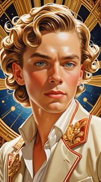 Toxel, inside a Tiny Kingstown, portrait art by J C Leyendecker, F