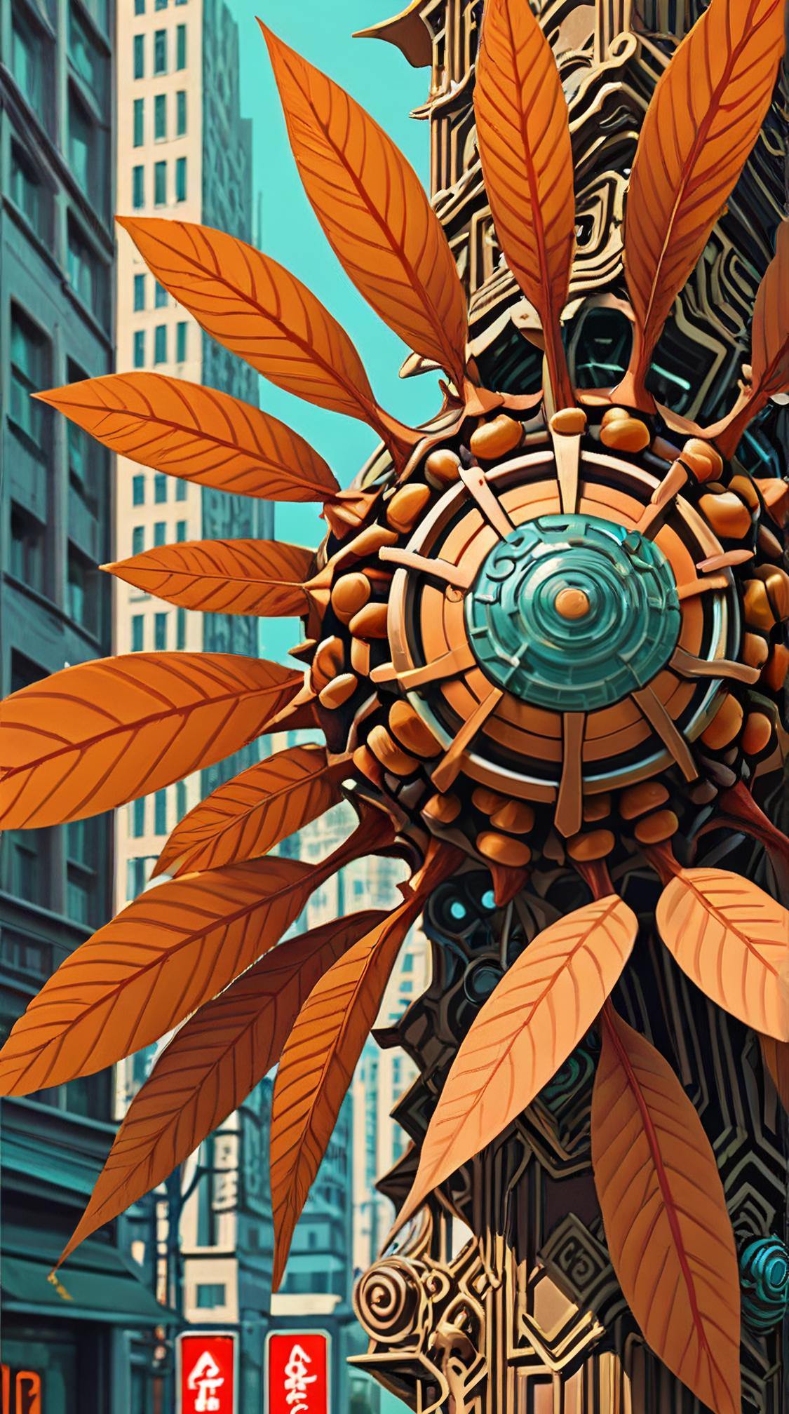 art by Atelier Olschinsky , digital art, modelshoot style shot of a Pressured Oriental Chestnut , it is detailed with Nylon Sandstone patterns