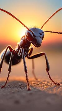 stylized by Troy Brooks, Albert Lynch, Decora, close up of a Ant