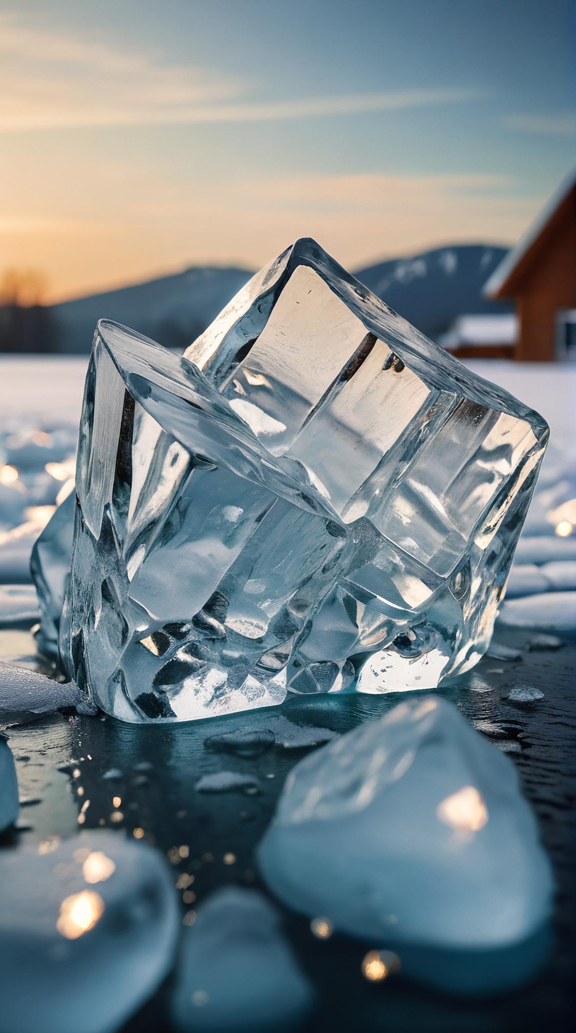 art by Frieke Janssens, Samuel Smith, amateurish Vector Art, close up of a Norazila of Ice