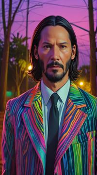 portrait art stylized by Martine Johanna, figurativism art, Concept art, Hardy John Wick