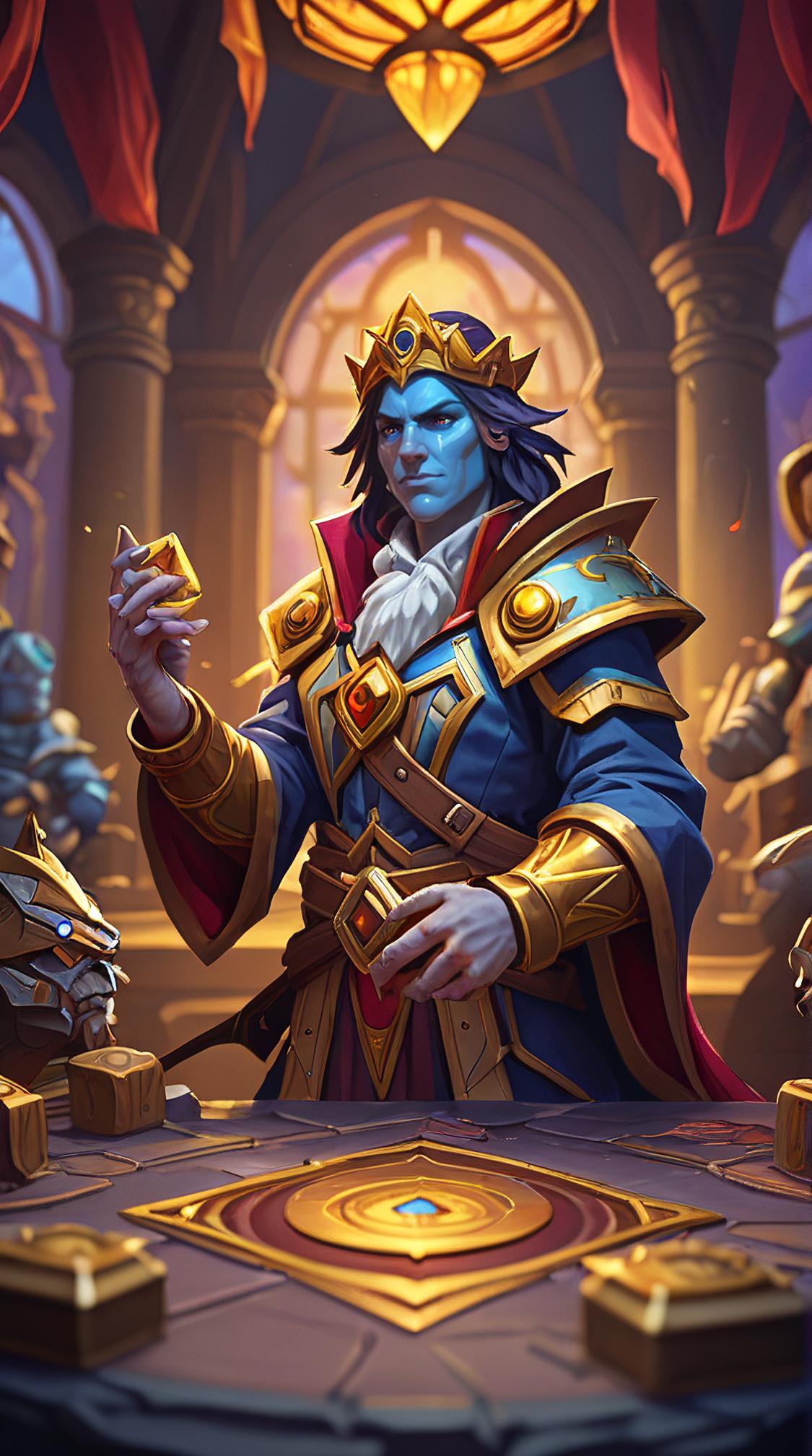 K, Polygional Surrender , hearthstone artwork, professional creative