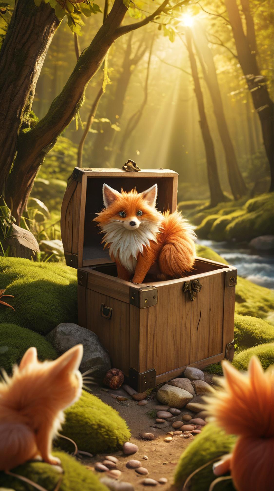 Furry The Box of Chaos , nature, in focus, Magic Realism