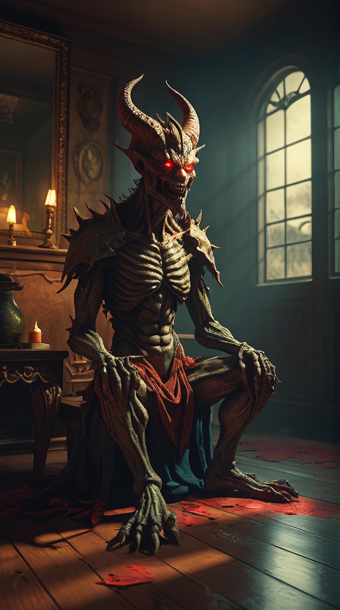 The Game of Demons Thoughts , it is Eerie, Tonalism, Nostalgic lighting