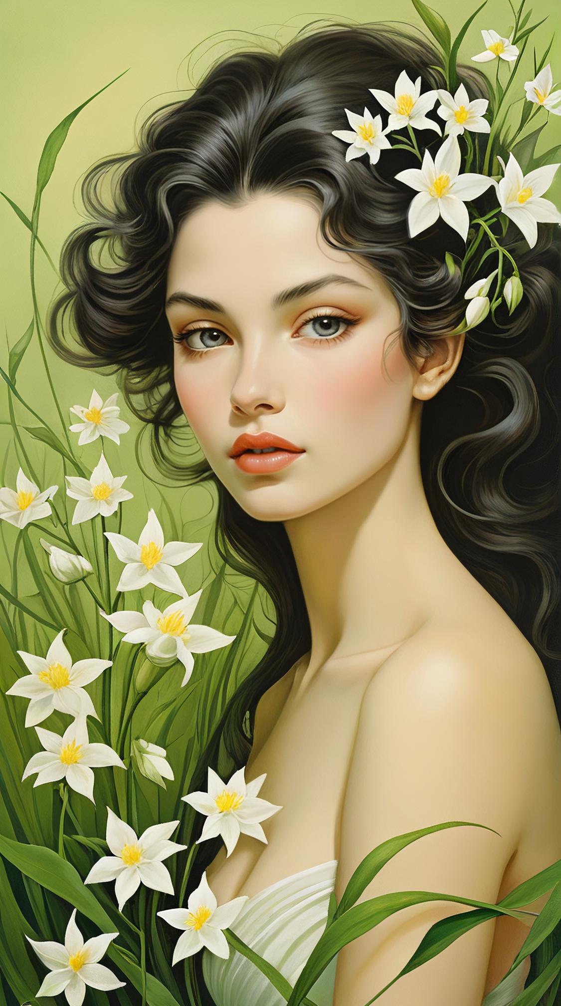 Ravishing The fragrance of jasmine, a delicate embrace, suffusing the air with whispers of love , grass