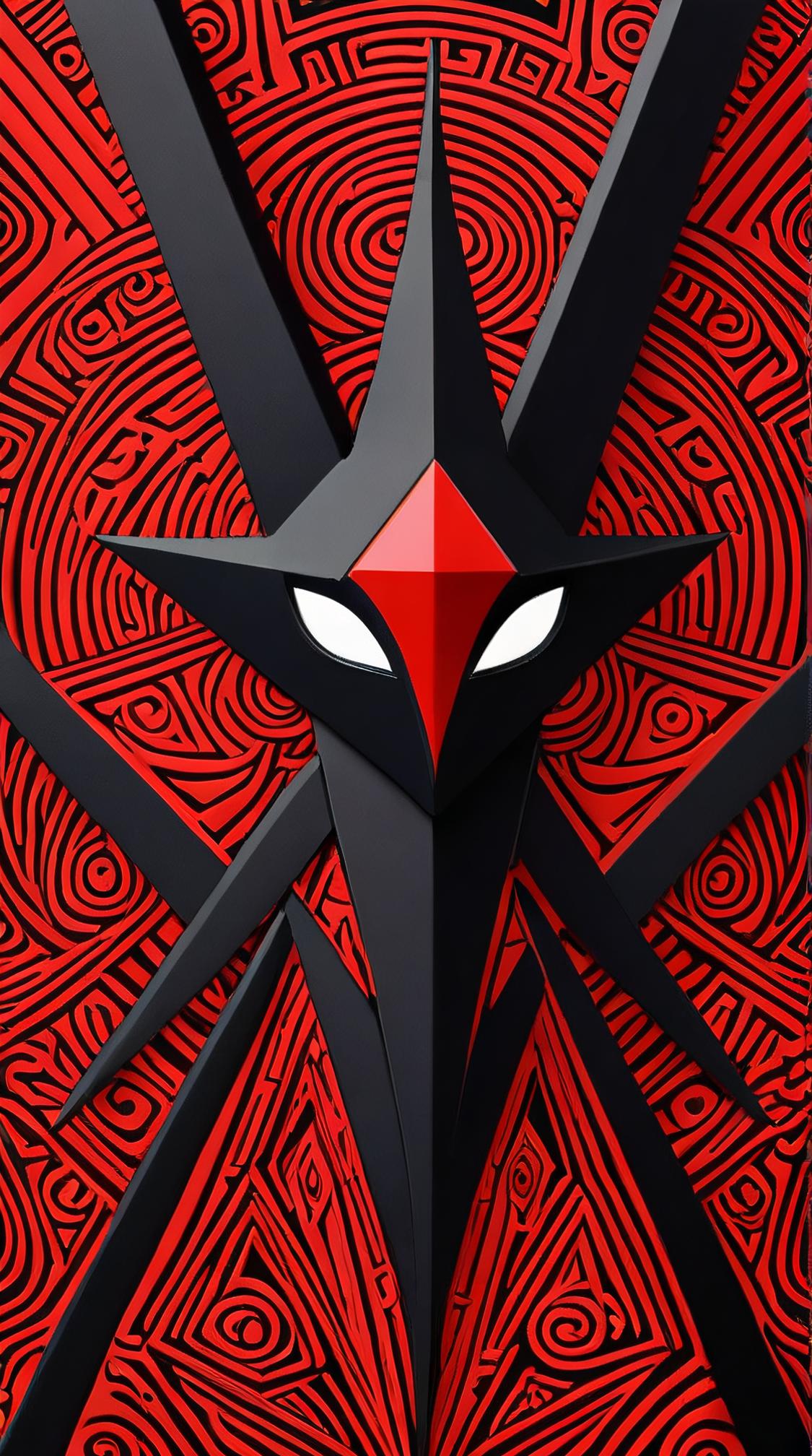 Extraordinary Black and Ruby Red Sableye Karrablast , Visual novel, Spiritual, Psychedelic Art