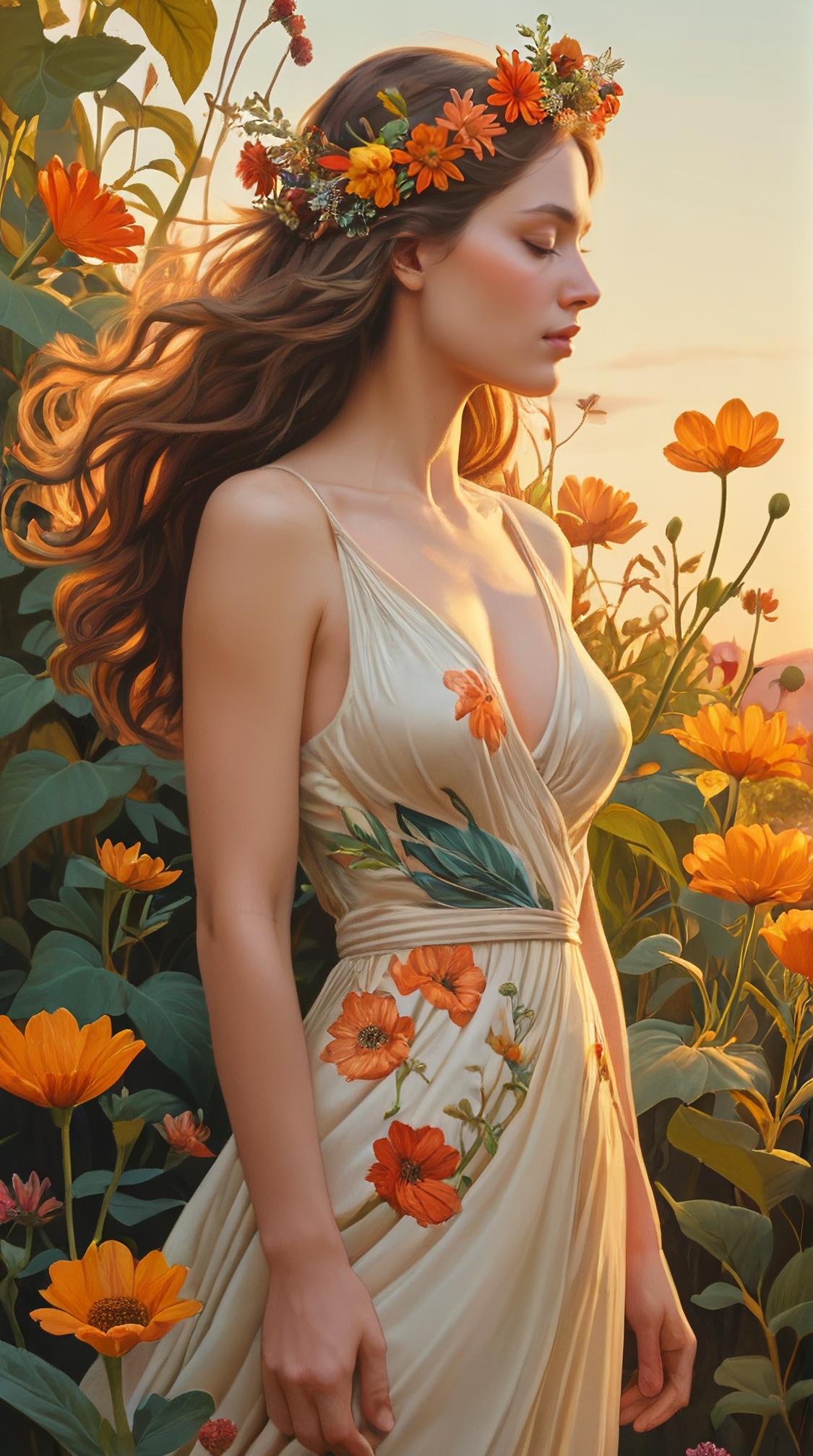 realism art designed by Anja Percival, Compelling The Personification of Past , earthly, natural