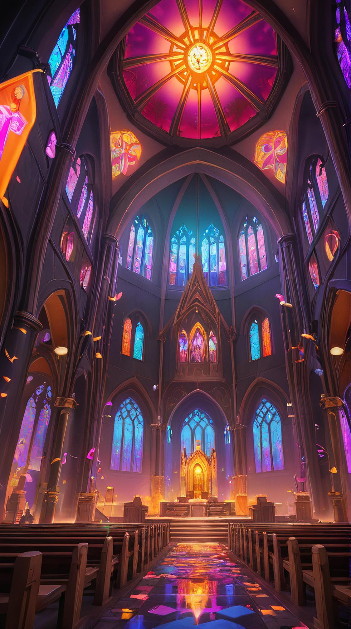 Color splash, best quality, Fantastical The Church of Thoughts , League of Legends Splash Art