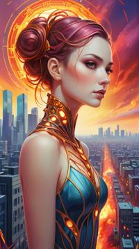 detailed detailed illustration by anna dittmann, City Council , Tough, Abstract Vancouver in background