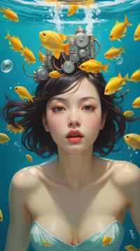 art by Tran Nguyen Atey Ghailan , spontaneous picture of, Shock Art, Cool girls