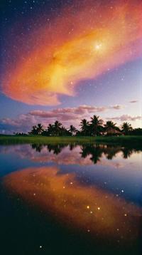 photograph, masterpiece, landscape of a Macei , near Vivid nebula