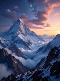 Cosmic Landscape mountains
