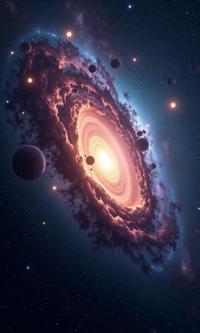 Galactic nebula, Celestial landscapes, Cosmic explosions, Dark matter