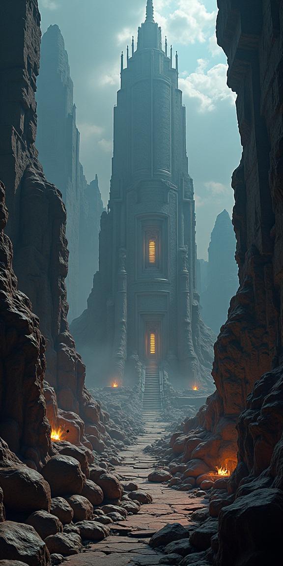 Ancient mystical temples, Dark futuristic cities, Futuristic space battles, Intricate alien technology