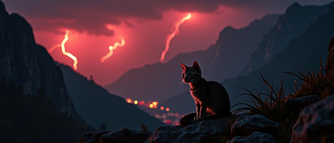 stylized by George Miller and Margaret Keane , photograph, Silver theme , shot from side of a Oriental Shorthair Kitten