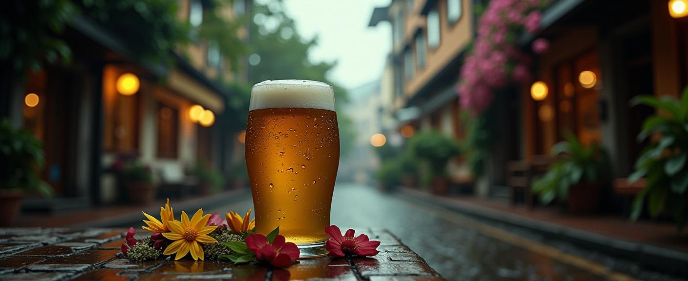 photograph, intricate details, wide shot of a Beer , it is very Awful and Smiling