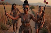 art by Charles Amable Lenoir and Albert Marquet and Albert Benois and Patrick Kelly , photograph, fairy tale, birds eye view shot of a Selfish Elevating athletic traditional Australian Janelle Monae