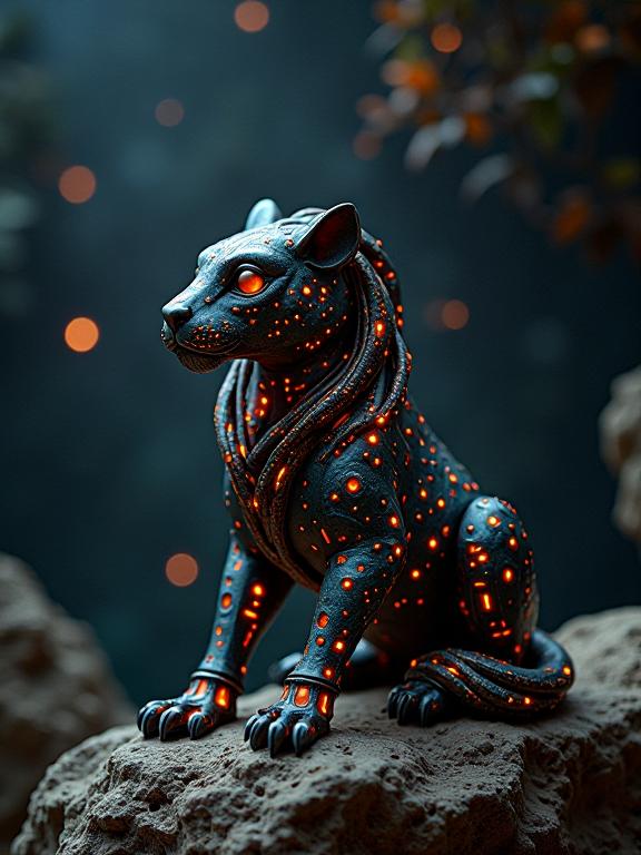 by Hashiguchi Goyo and John William Waterhouse , photograph, behance, medium shot of a Nurturing Narrative Burundian Leo constellation
