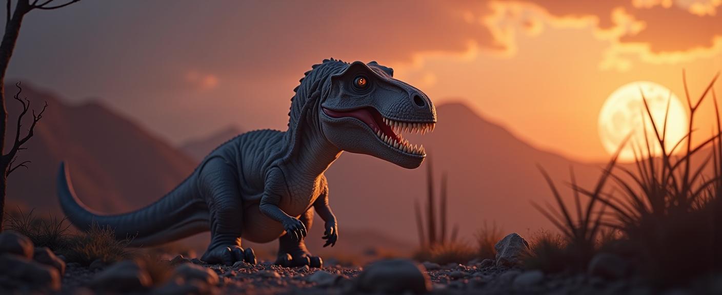 photograph, stylized, soft focus of a Allosaurus , the Allosaurus is very Palehearted and Tender