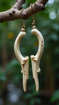 photograph, Ludicrous water and Big Dipper in background, Rule of Thirds, Aerial View of a traditional Cameroonian Earrings of Bones