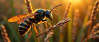 art by William Holman Hunt and Anne McCaffrey and Dante Gabriel Rossetti , photograph, insane details, side view shot of a Abhorrent Fluid Wasp of Charm