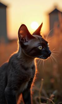 photograph, Golden ratio, fairy tale, profile of a good looking Dreadful Cornish Rex Kitten