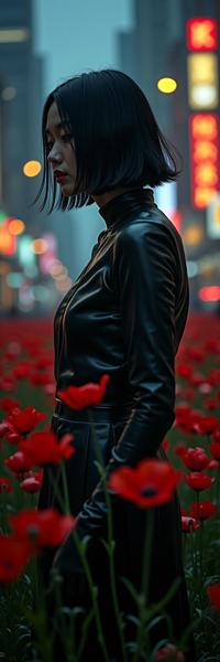 stylized by Aristide Maillol , photograph, concept art, upper body shot of a The Icon of Darkness