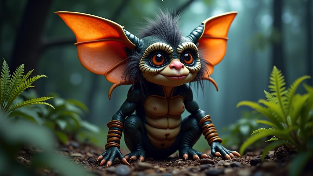 stylized by Lavinia Fontana and Karl Knaths and lisabeth Vig e Le Brun , photograph, cozy, knee level shot of a full figured Congolese Barbarian Female Gremlin
