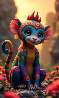 by Loish and Thomas Hart Benton and August Friedrich Schenck , photograph, Character design, whimsical