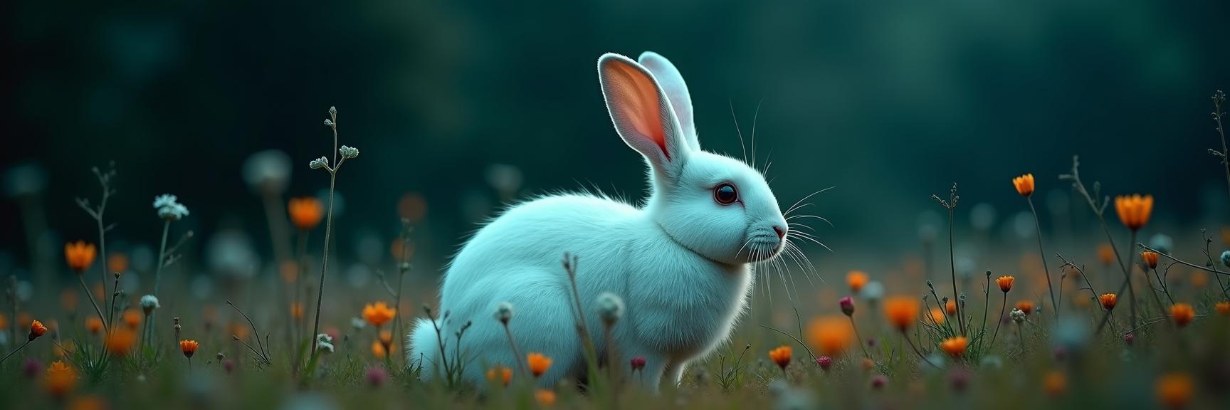 photograph, hyper detailed, Portrait of a Sci fi Junoesque White Rabbit , highly detailed