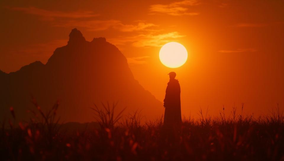 Man, the Guy is Ancient, at Sunset, spotlight