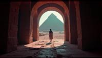 Calotype, USA from inside of a Great Pyramid of Giza, Light, Icepunk