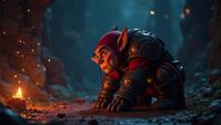 cinema art stylized by Pixar and Frank Miller, award winning, Refined lanky Knuckles as Salvadoran Dwarf, feeling very insecure