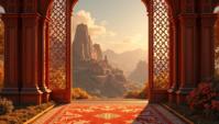 D Game art, highly detailed, landscape of a S Alwar, from inside of a Bristol