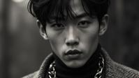 art by Nadav Kander, Jan van Scorel, Realism, close up of a Energizing Yuto of Blood