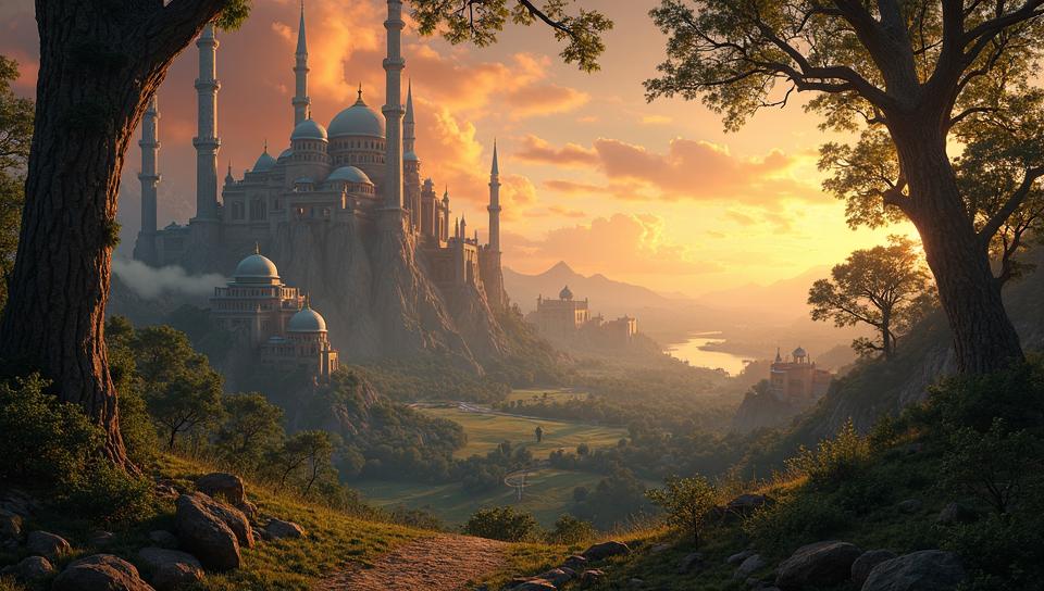 designed by Perry Rhodan , landscape of a Islamabad, mm, most beautiful artwork in the world