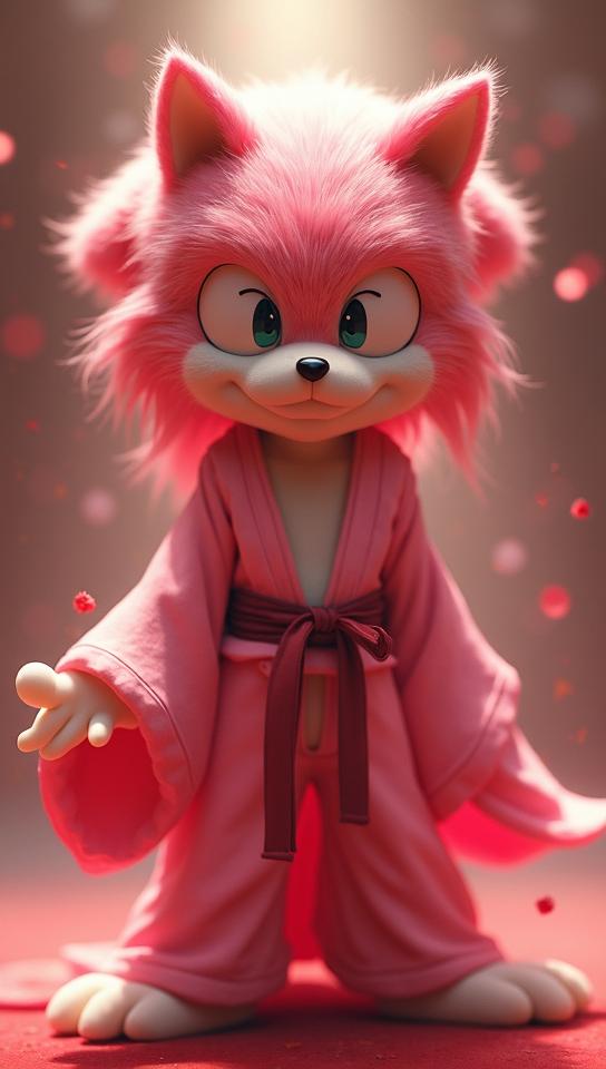 art by Ross Tran Ruan Jia , portrait art, Sonic the Hedgehog Aerith Gainsborough , very Seductive