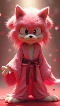 art by Ross Tran Ruan Jia , portrait art, Sonic the Hedgehog Aerith Gainsborough , very Seductive