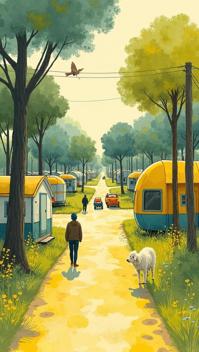clean art by Jon Klassen and Tim Hildebrandt , watercolor art, Dumb Bauhaus Toll road University , detailed with yellow details