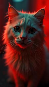 stylized, POV shot of a Foul Persian with contrasting colors details, designed by Garry Winogrand, John Everett Millais