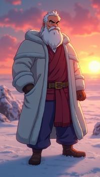 Furious Israeli Male as a Ice king, behance, wearing costume, One Hand in Pocket