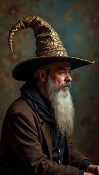 art by Tyler Shields, Animation of a Caring Bosnian Wizard hat, macro mm, politically charged