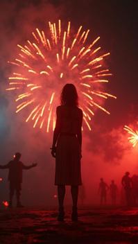 D Game art, professionally shot of a Stylish I m a firework, come on show em what you re worth , Movie still