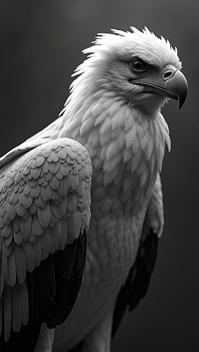 stylized by Ron Garney, Alex Horley, close up of a White Bellied Sea Eagle of Bones, Epic