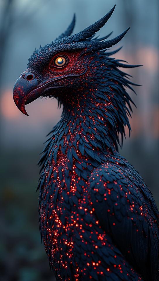 Raw digital photo, Digital art, Photograph, Feathery Des Croaking