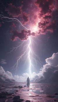 Digital art, Ghostly White and Maroon Silent moments under the starry sky, a celestial serenade, connecting us to the vastness of the cosmos