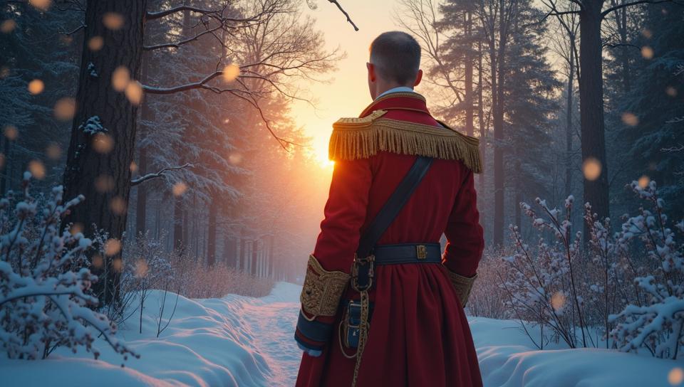 designed by Frederic Edwin Church, vibrant Digital art, Male Command Sergeant Major, Chic