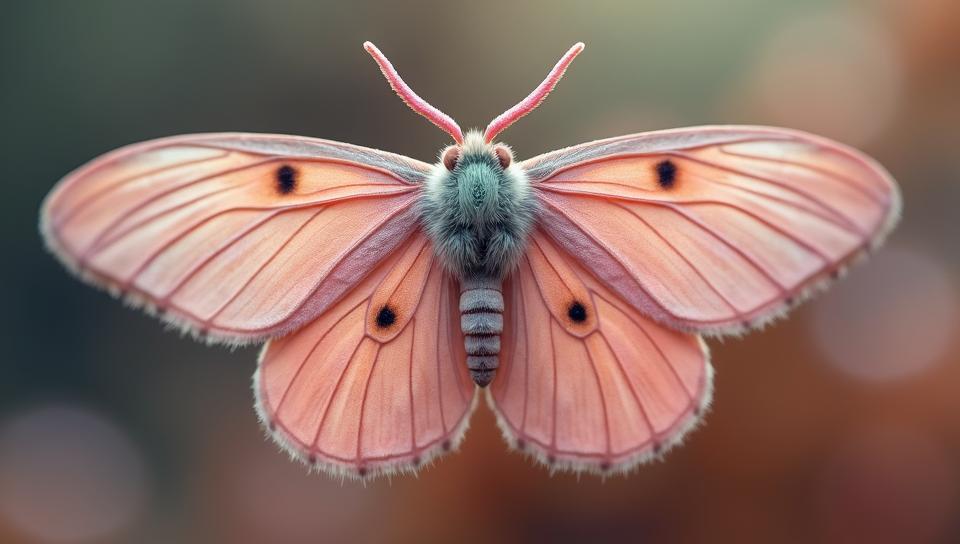 by Bojan Jevtic, Hiroshi Yoshida, D Rendering, close up of a Madagascar Sunset Moth