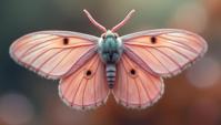 by Bojan Jevtic, Hiroshi Yoshida, D Rendering, close up of a Madagascar Sunset Moth