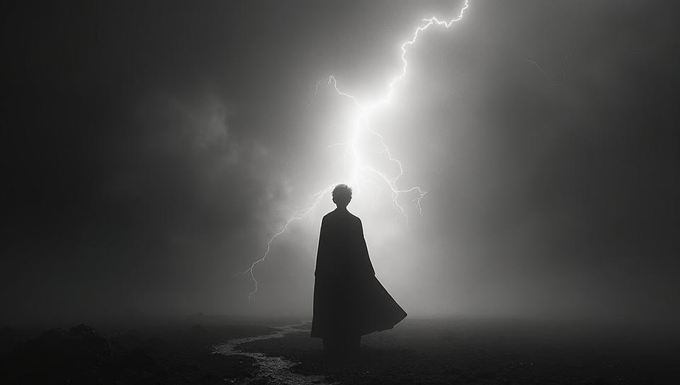monochromatic art stylized by Pierre Pellegrini Michael Kenna , photography art, Rule of Thirds, Furious Heavenly Lucius Malfoy